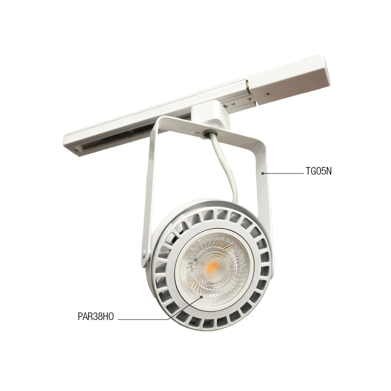 Projecteur sur rail compatible PAR38 - TG05N 