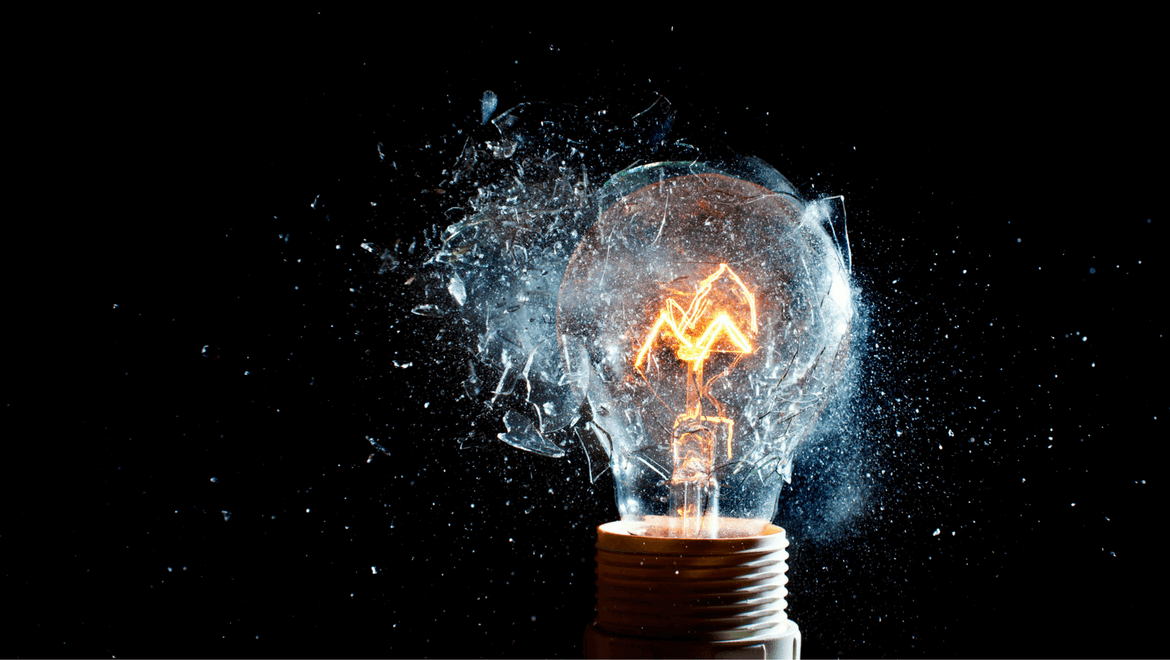 Light bulb exploding, cracking the IK code