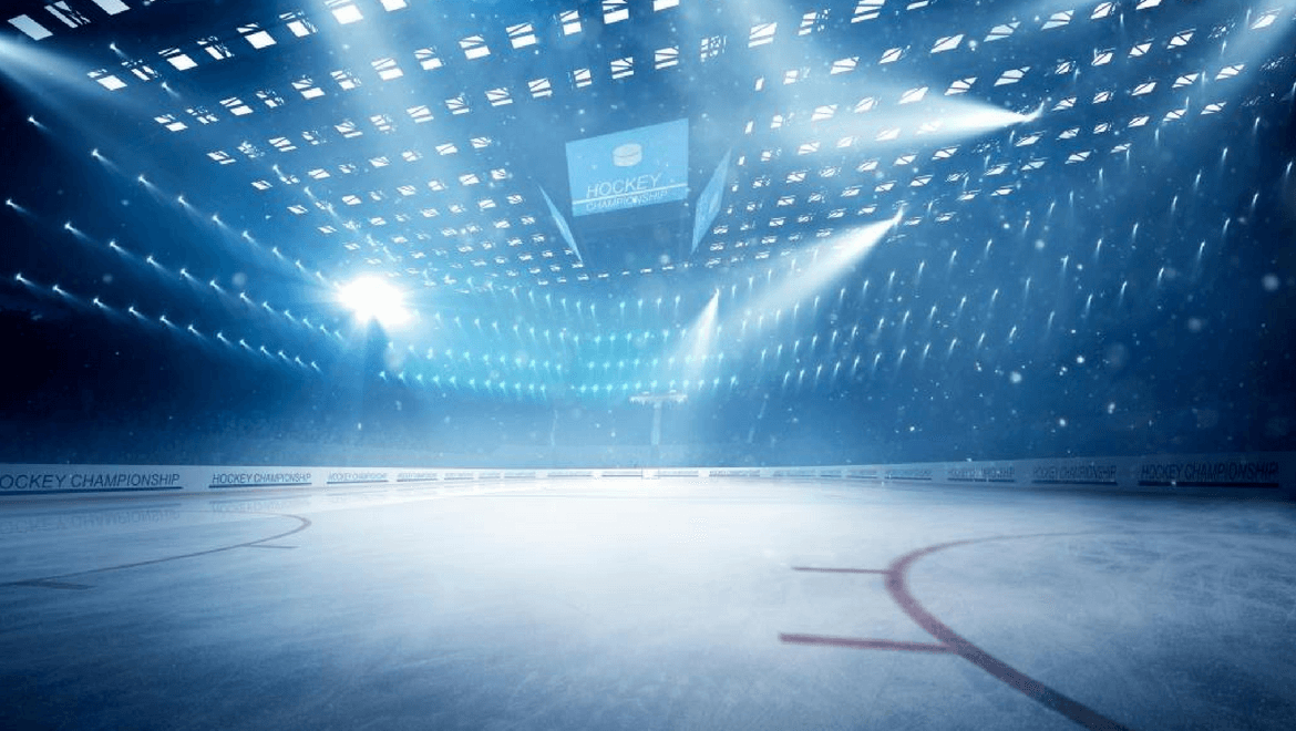 lighting conversion's cross-effect:Arena illuminated by multiple light spots