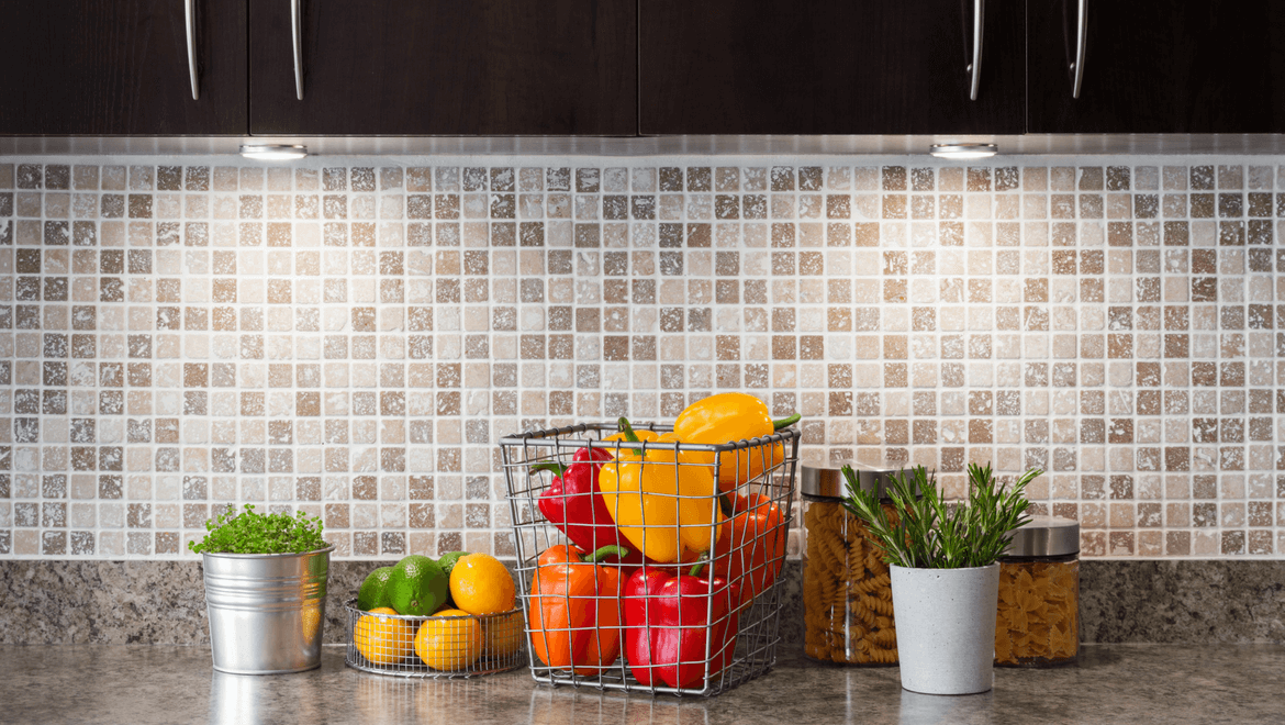 specular reflection on kitchen counter